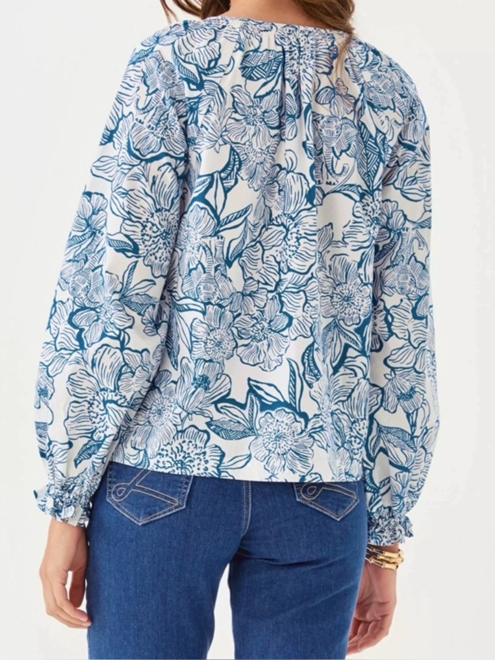 NWT Lilly Pulitzer XL Aldina Button Down Top “Coconut Unforgettable”✨Retail💲138 - Picture 7 of 10